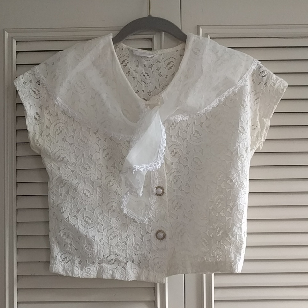 Creamy White top "By Ten"